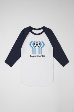 Male White/Navy Argentina Raglan