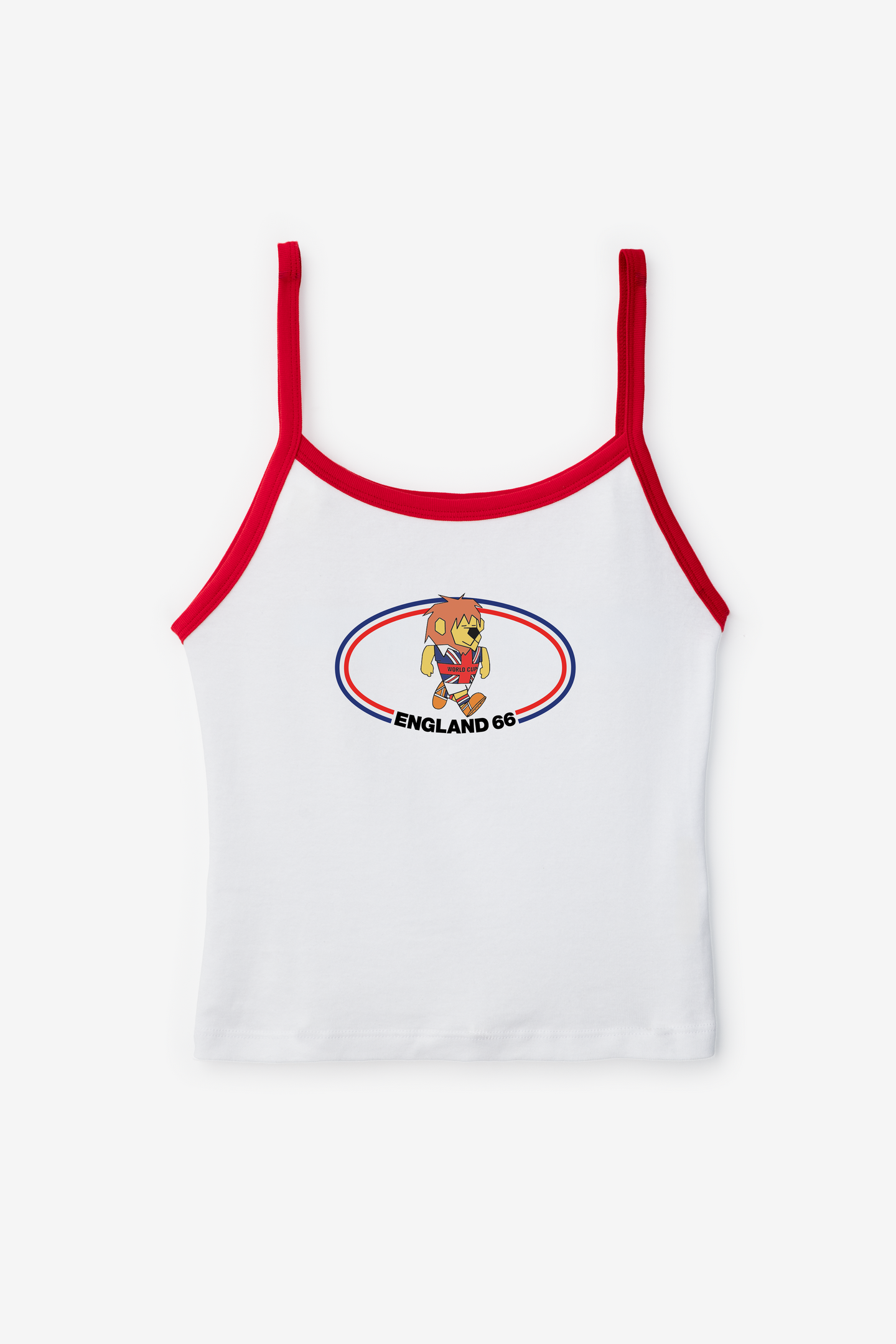 England Cami White/Red