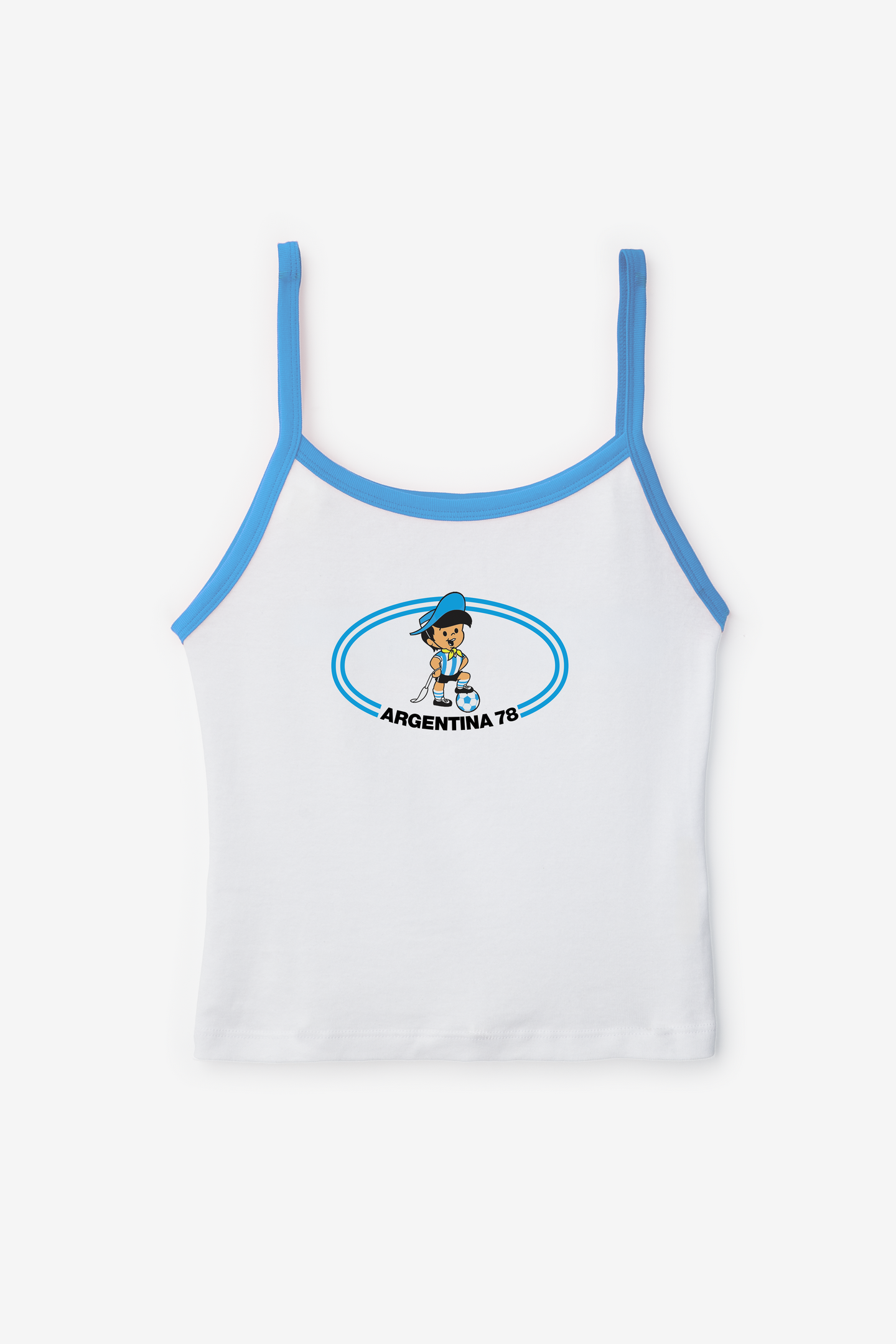 Argentina Cami White/Blue