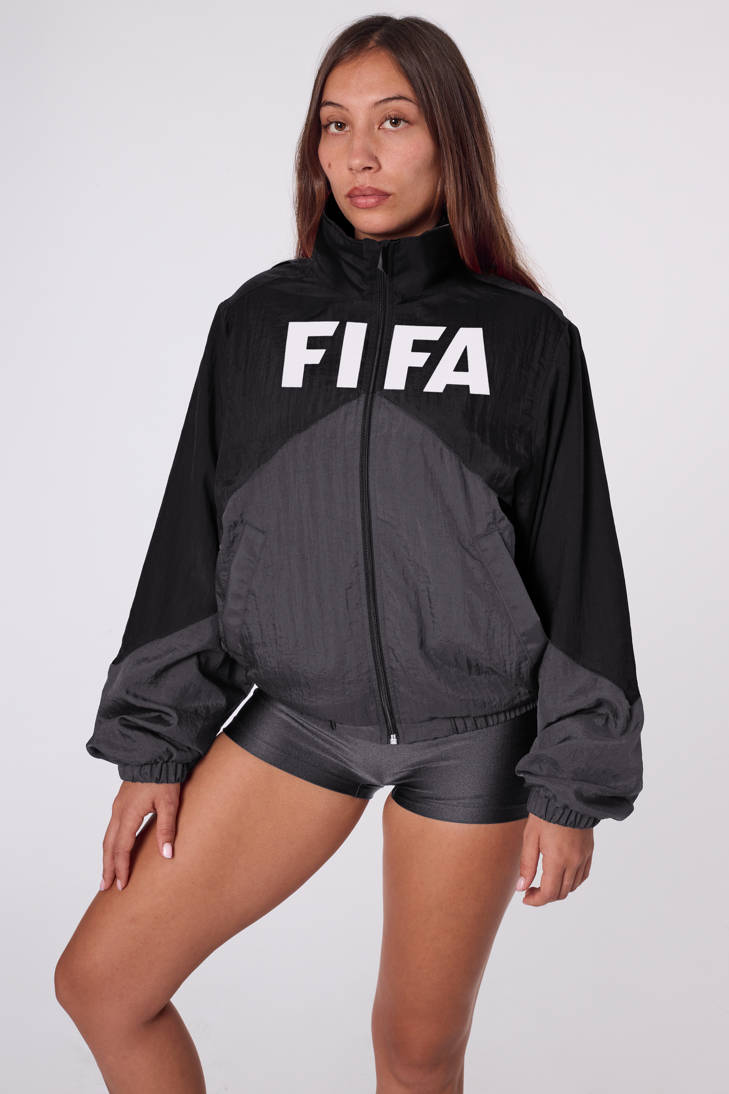 FIFA Zip-Up Windbreaker Black/Grey