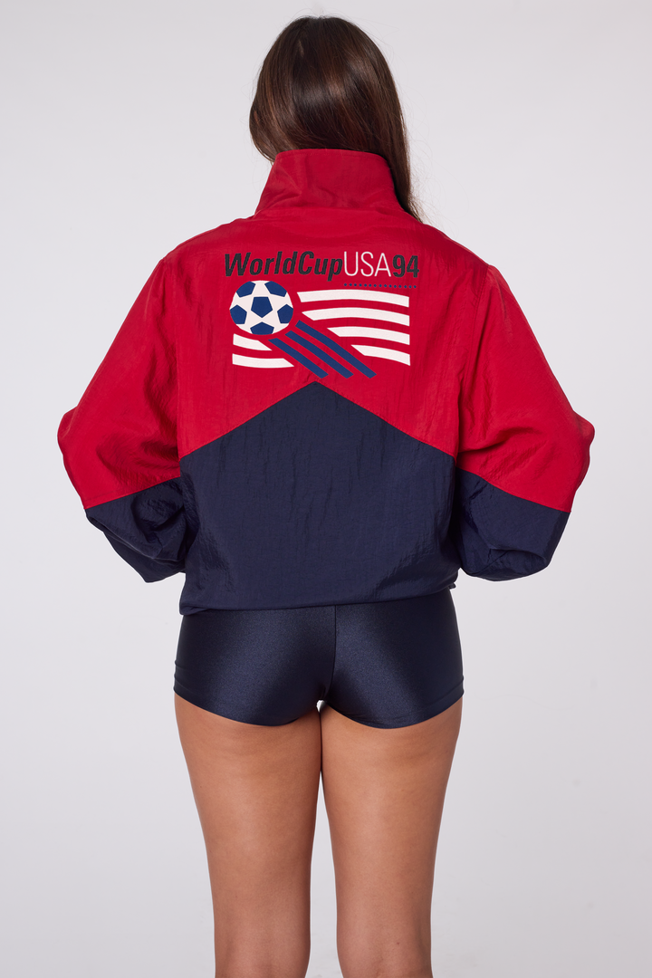 Fifa Zip-Up Windbreaker Navy/Red