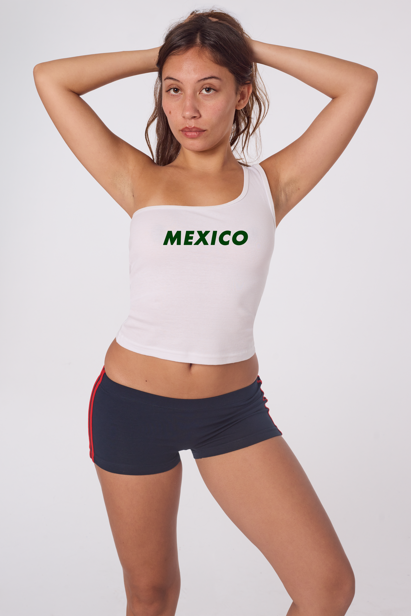 Baby Rib One Shoulder Top