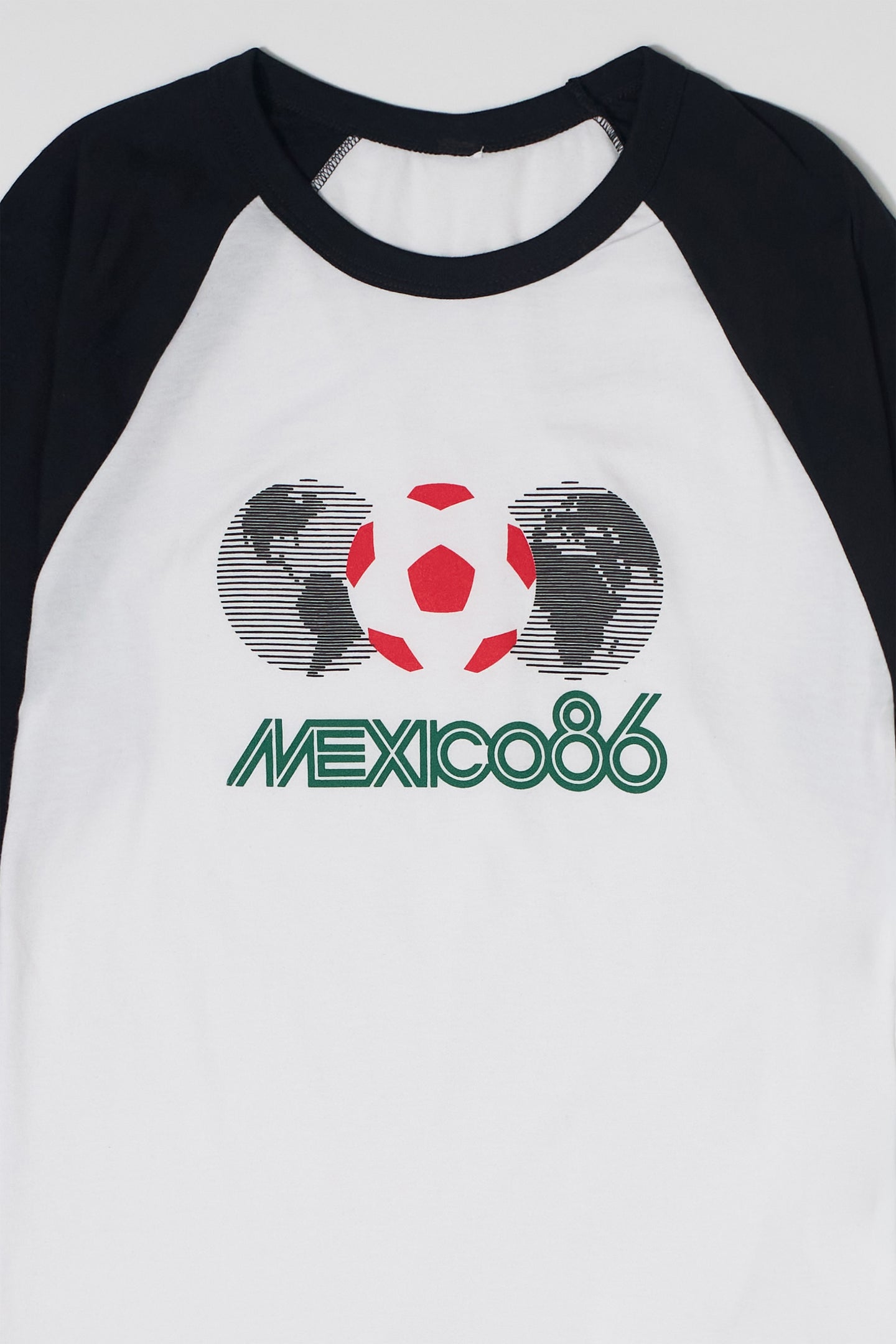 Mexico 86 Raglan White/Black