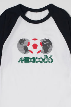 Mexico 86 Raglan White/Black